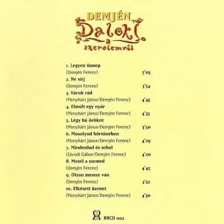 Demjén Ferenc-Dalok a szerelemről